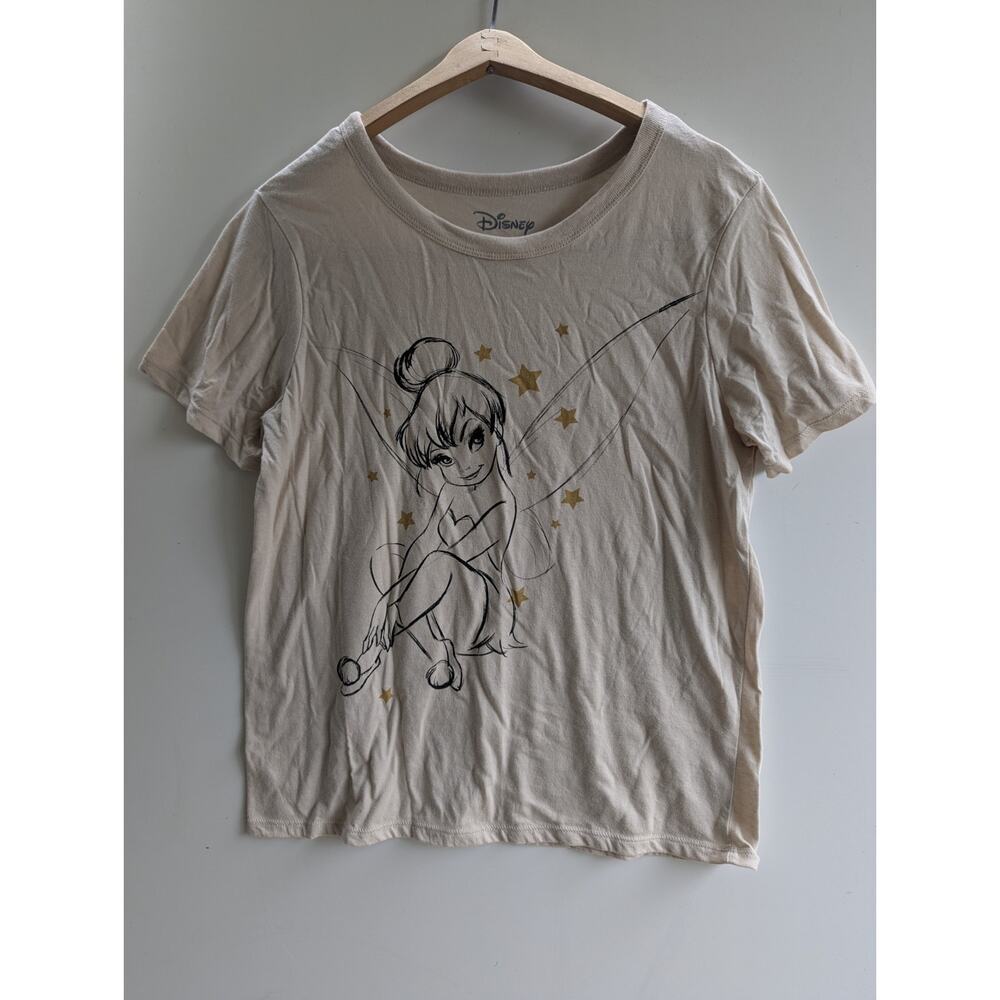 Disney Tinker Bell T-Shirt Tan Women Size‎ Medium
